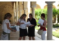 Rocío Sánchez, Cristina de Toro, Inmaculada Herrador y Mª del Carmen Pérez a la salida