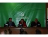 Reunión presidida por Felipe López, Teresa Vega e Inmaculada Herrador