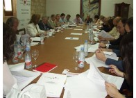 Patronos de la Fundación durante la reunión