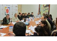 Miembros de la Comisión de Estrategia 8 durante la reunión