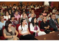 Asistentes al acto de presentación de los libros sobre planificación estratégica territorial