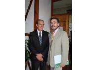 El actual y el antiguo Presidente a su salida