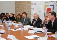 Miembros del Patronato y de la Oficina Técnica durante la reunión