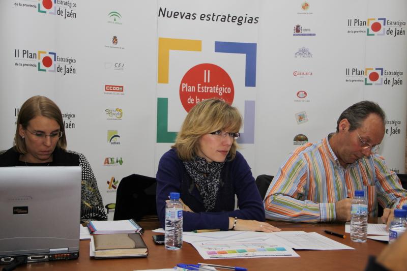 Inmaculada Herrador, Mª Angustias Velasco y José Luis Sánchez