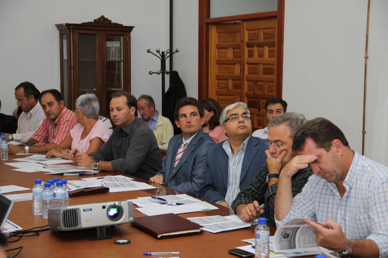 Miembros de la Comisión de Estrategia 7 durante la reunión