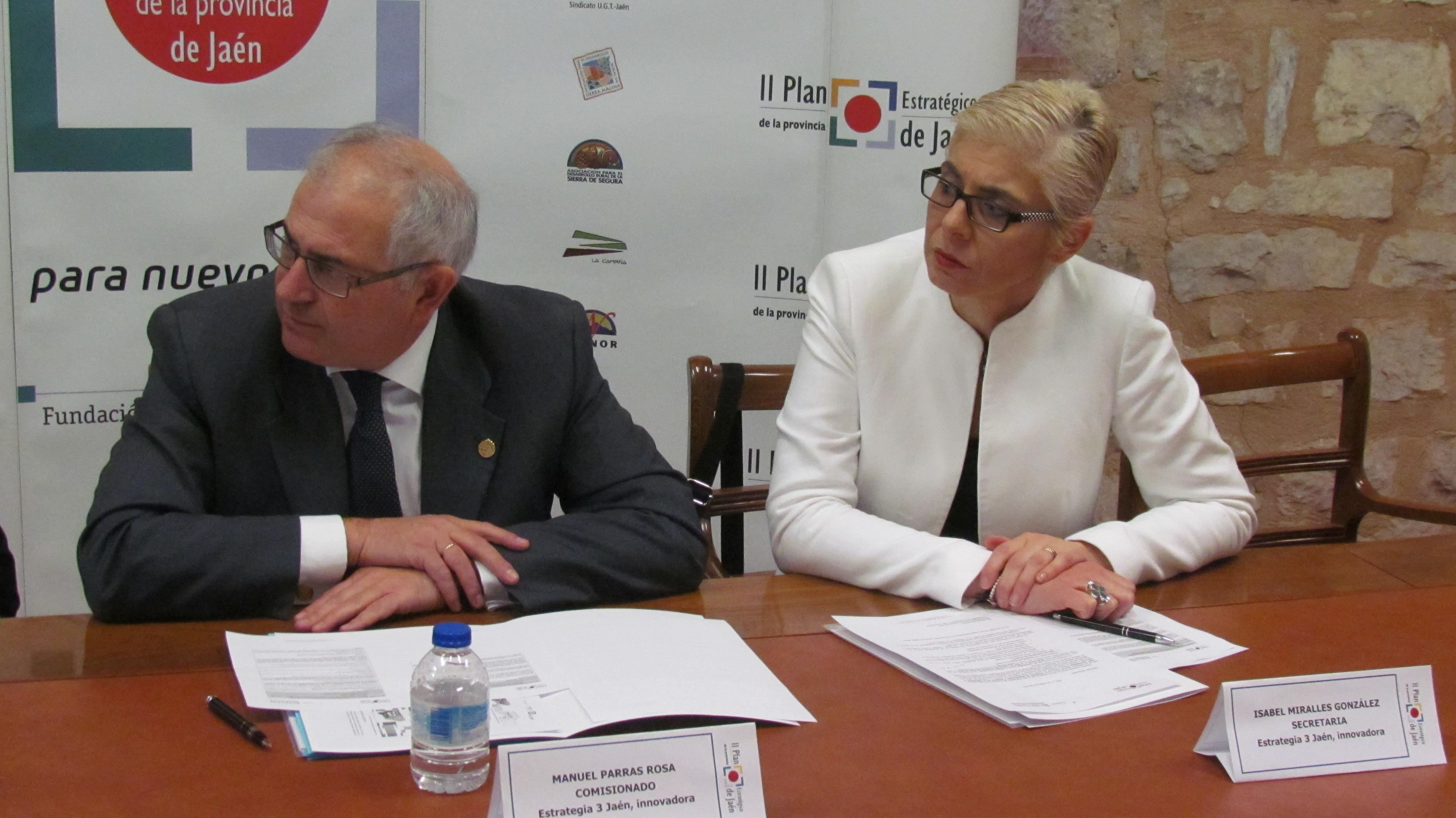 Manuel Parras Rosa, Rector Magnífico de la Universidad de Jaén e Isabel Miralles, towinCoach