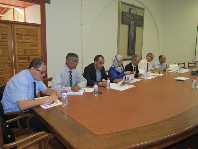 Los agentes locales tunecinos durante el taller sobre Planificación Estratégica Territorial, en el Hospital San Juan de Dios