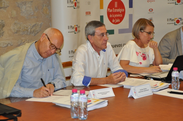 J. M. de Faramiñán (Secretario), A. Martín Mesa e I. Herrador (Fundación 