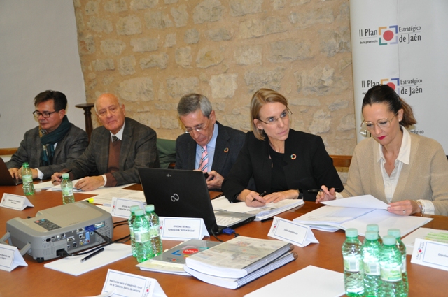 J. M. Rosas, J. M. de Faramiñán y A. Martín Mesa (Universidad), I. Herrador (Oficina Técnica) y M. I. Lozano (Junta de Andalucía)