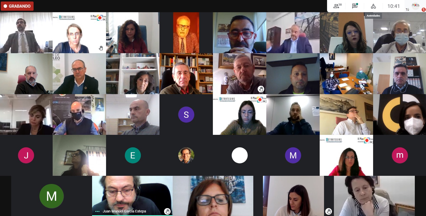 Sesión de trabajo virtual de la Comisión de Seguimiento e Impulso de la Estrategia 3: Jaén, innovadora (24/02/2021)