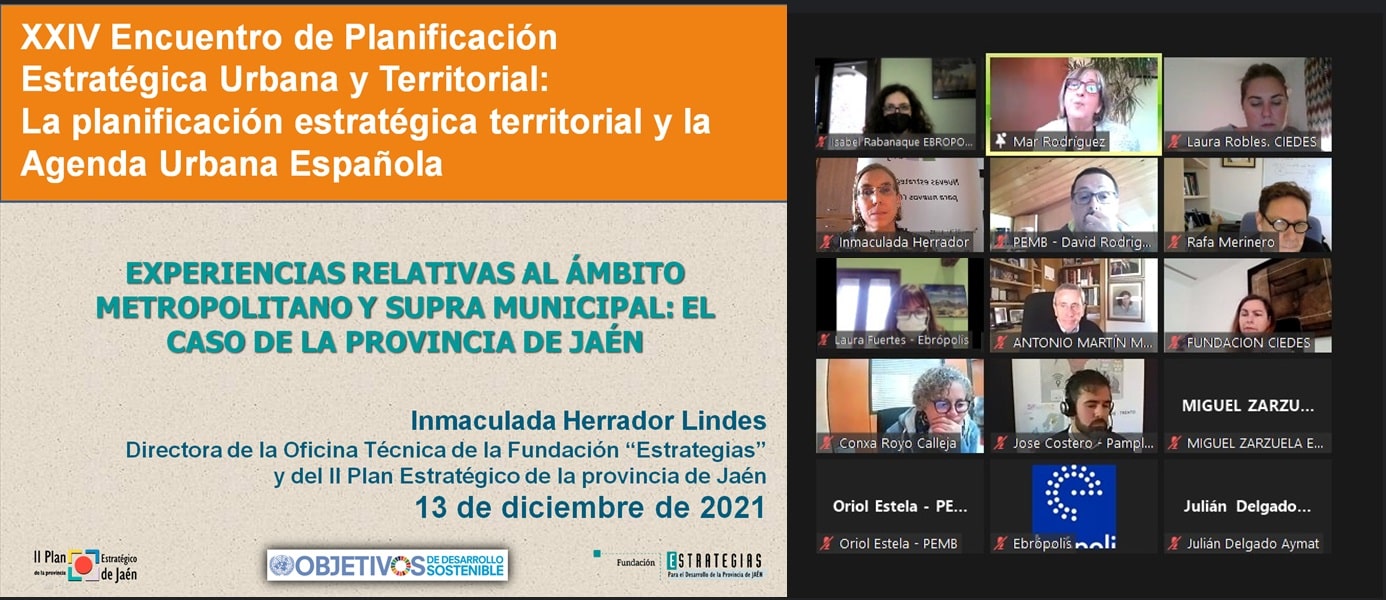 Participación en el “XXIV Encuentro de Planificación Estratégica Urbana y Territorial” con la ponencia 
