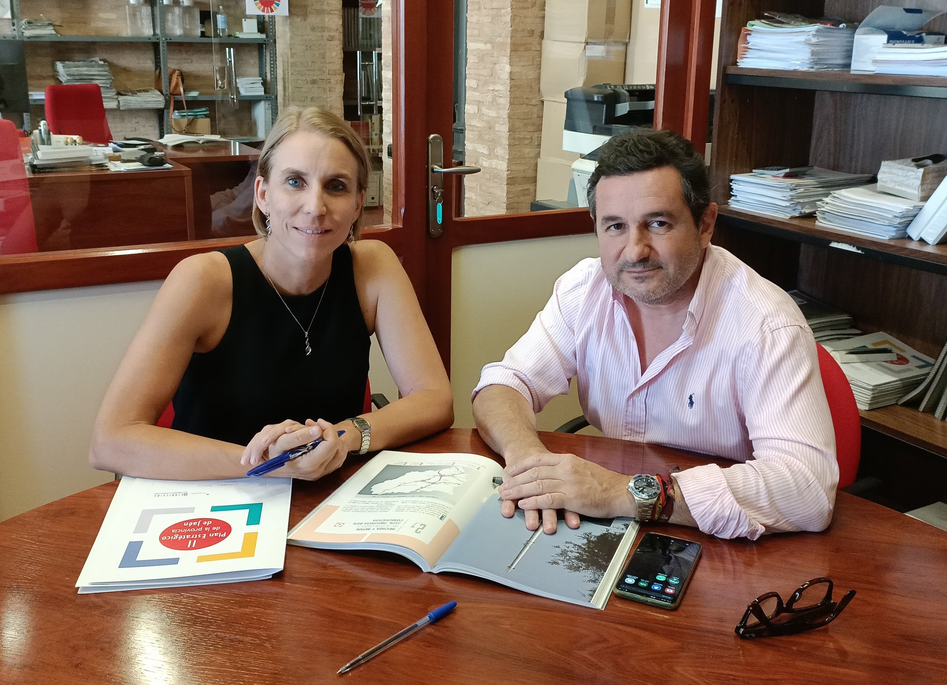 Con el representante provincial del Colegio de Ingenieros de Caminos, Canales y Puertos (08/09/2022)