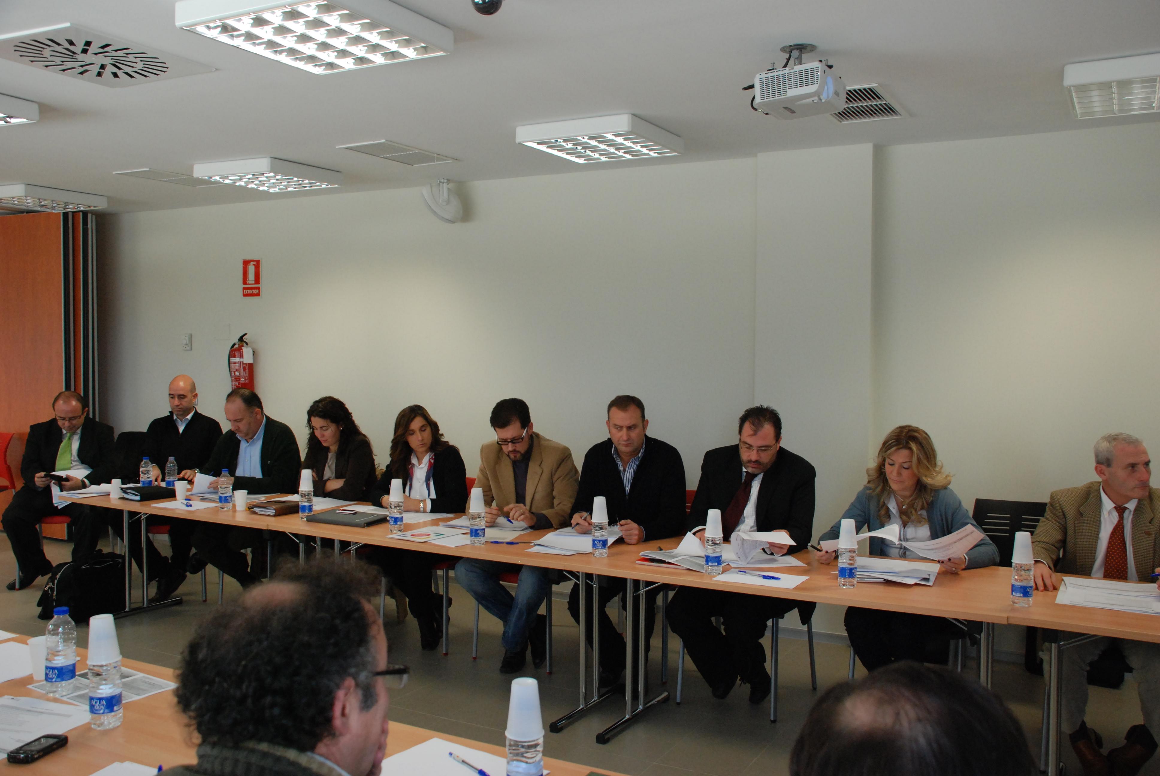 Miembros de la Comisión de Estrategia 3 durante la reunión