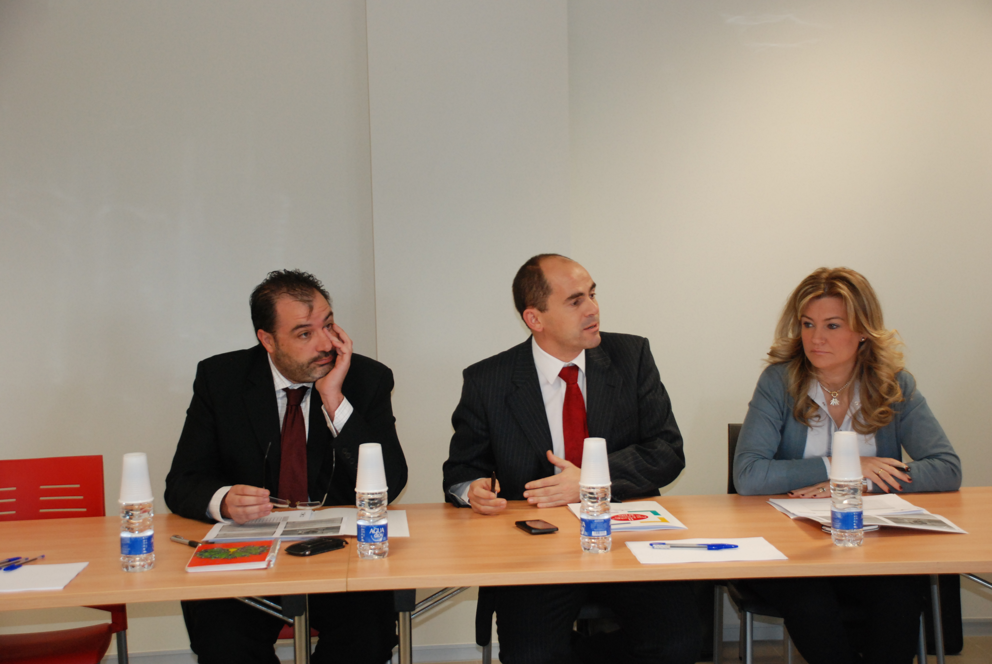 José Ángel Laguna, Jesús Muñoz y Cristina de Toro