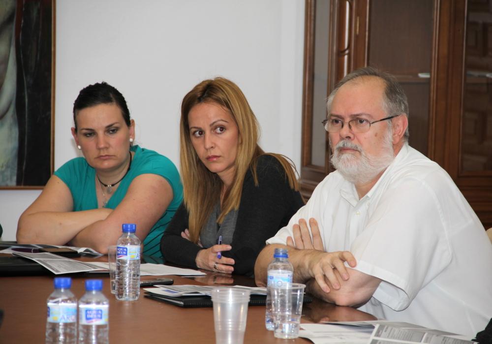 Maria Isabel Rodríguez, Eva Mª Murgado y Bernardo Jurado