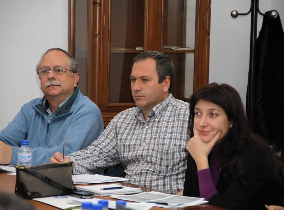 Carlos Ruiz, Fernando Sánchez  y Francisca Guerrero
