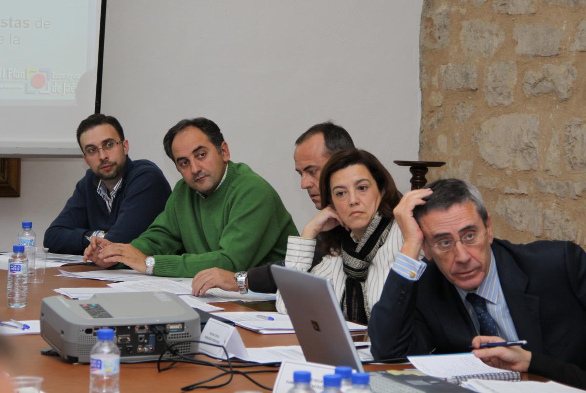 Miembros de la Comisión de Estrategia 7 durante la reunión