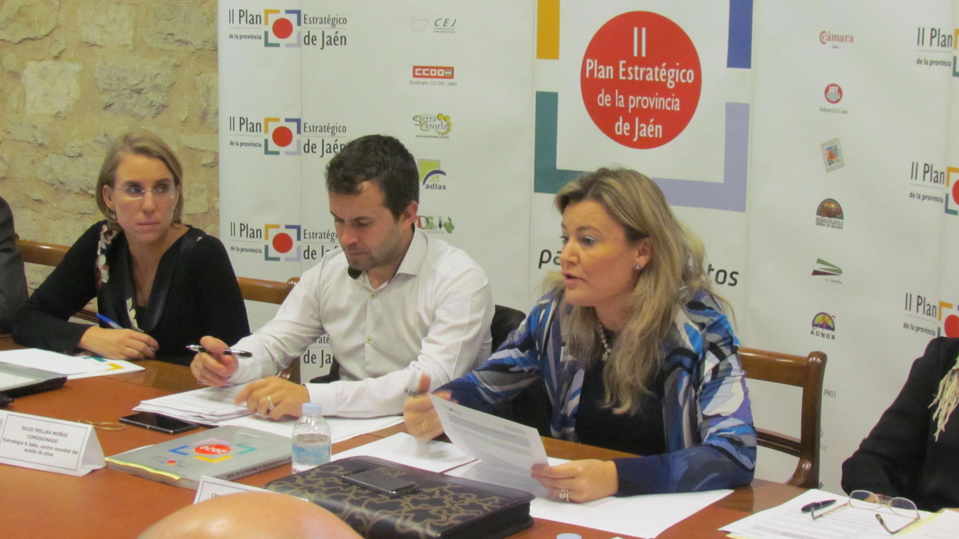 Momento de la intervención de Cristina de Toro (Citoliva), secretaria de la comisión