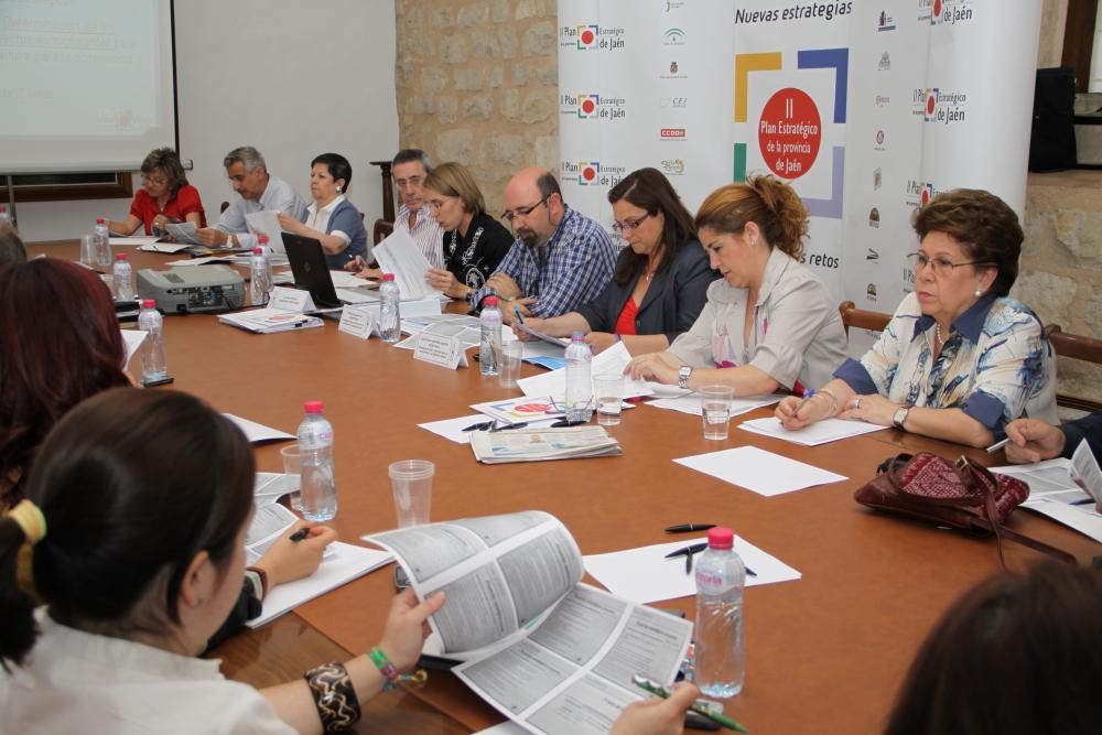 Intervención de Inmaculada Herrador durante la reunión