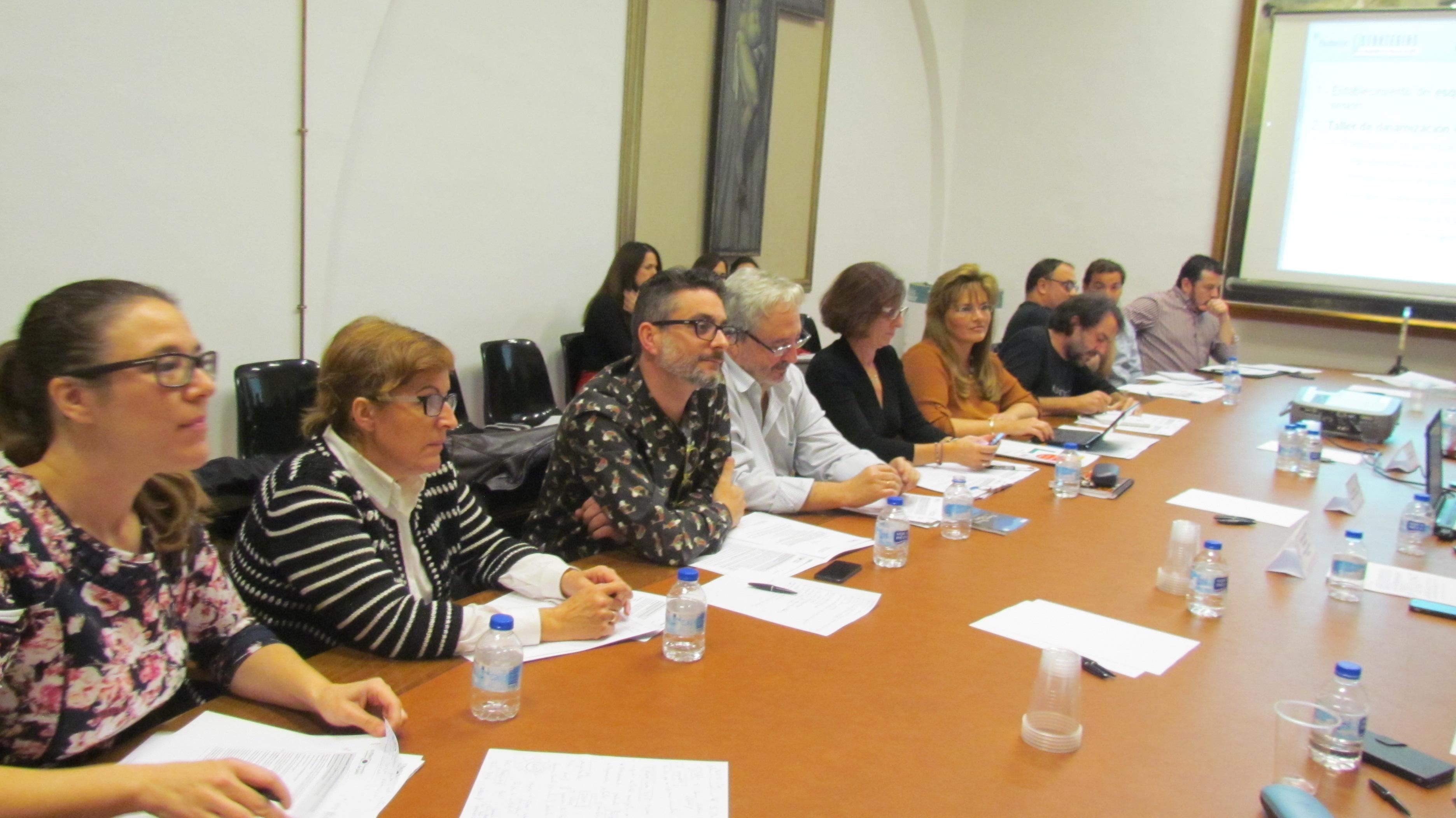 Miembros de la comisión de seguimiento e impulso de la Estrategia 4 durante la reunión