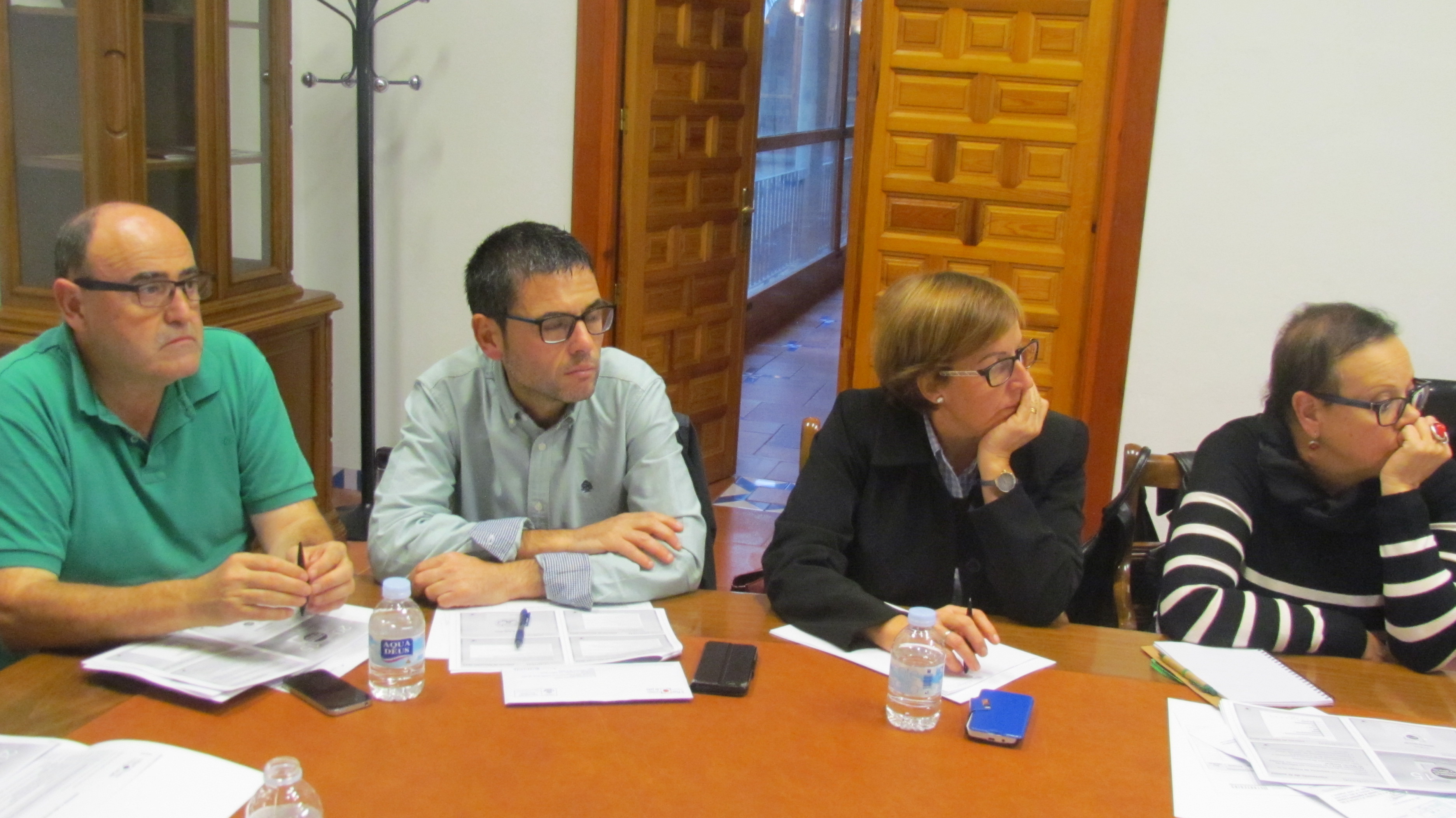Diego Navarrete (ADR-Cazorla), Alfonso Delgado (PRODECAN), Capilla Vega (UGT) y Natalia Checa (IAM)