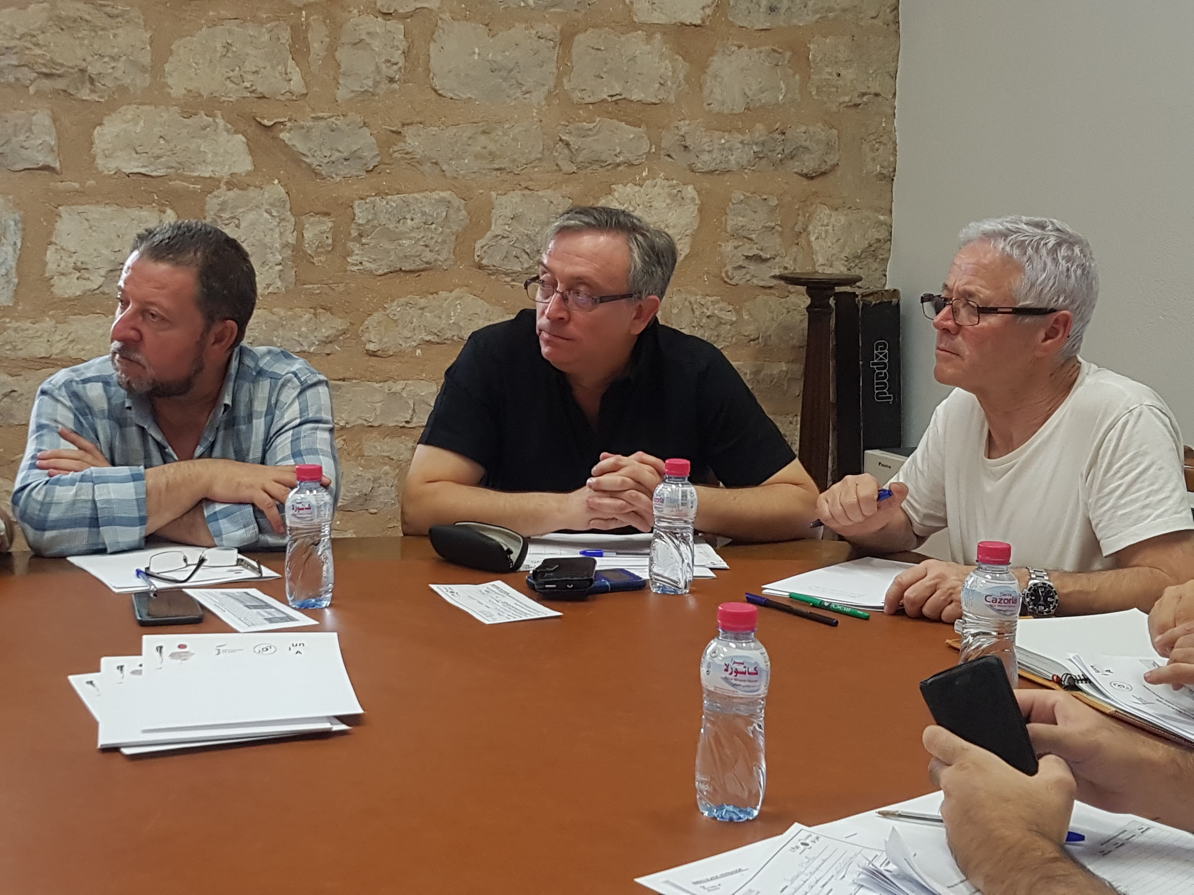 Joaquín Román, Rafael Cámara y Francisco Zaragoza