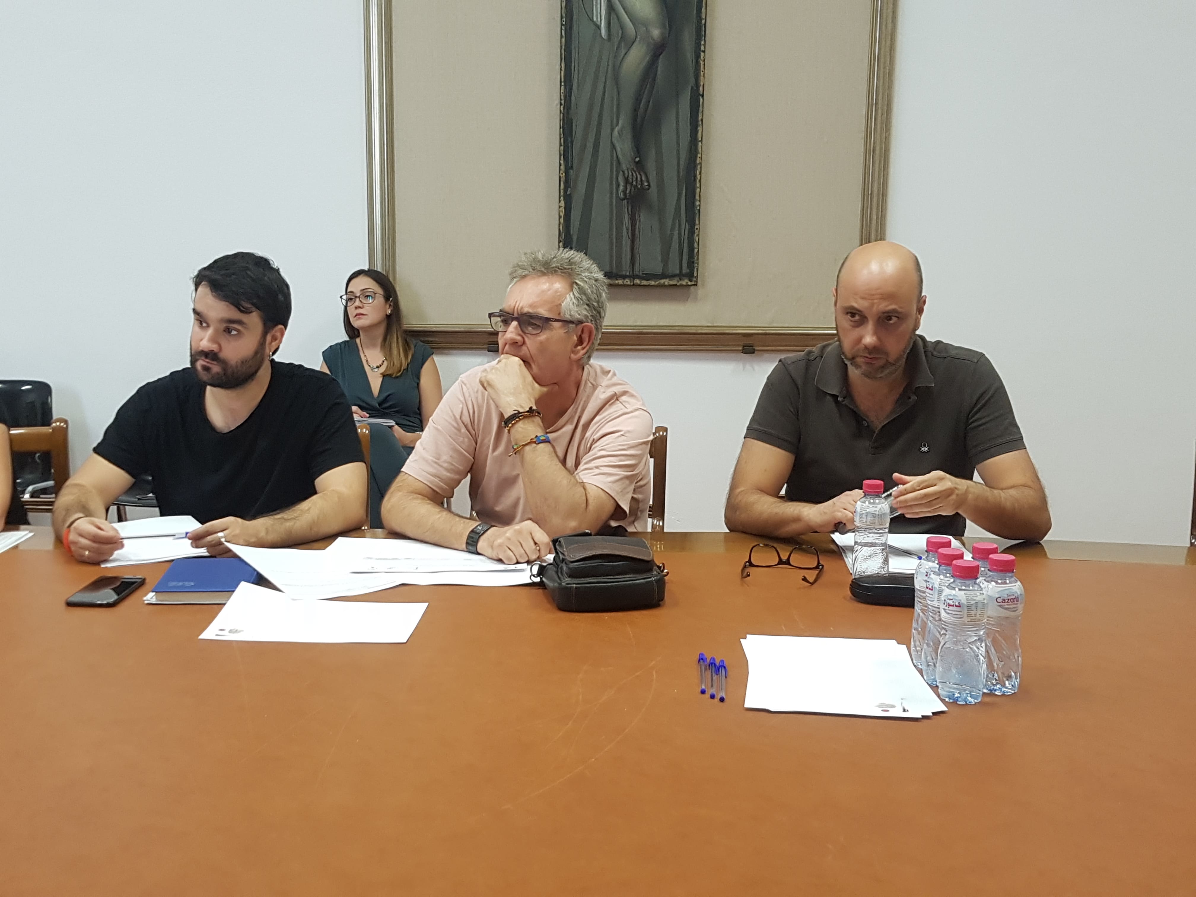 Juan Carlos Aceituno, Pedro Melguizo y Francisco Javier López