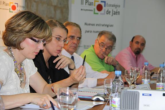 Mª Angustias Velasco, Inmaculada Herrador, Moisés Muñoz, Fernando Calahorro y Manuel Salazar