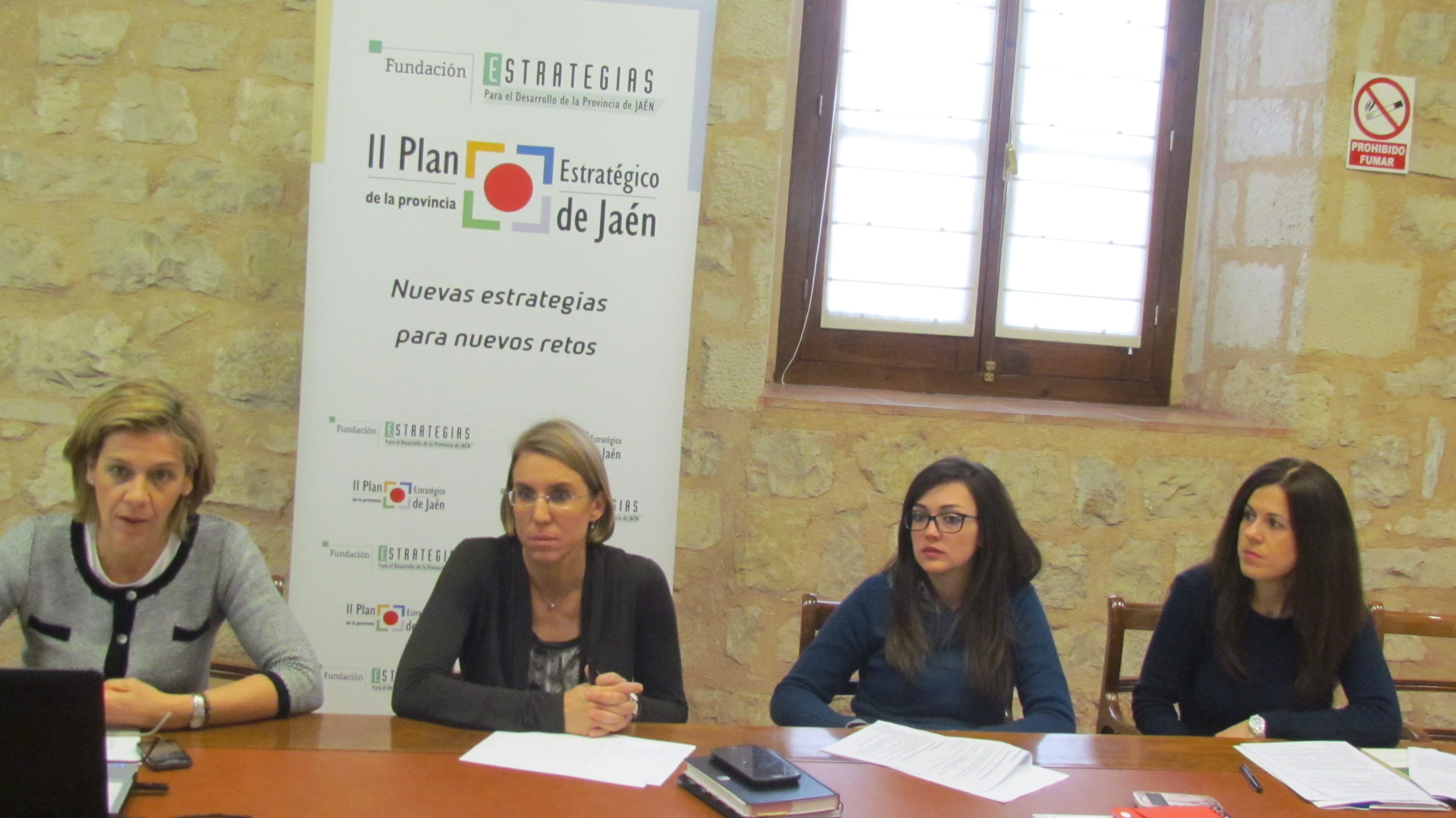 Ana Ordóñez (AFA), Inmaculada Herrador, Pilar Fernández y Eulalia Cátedra (Fundación 