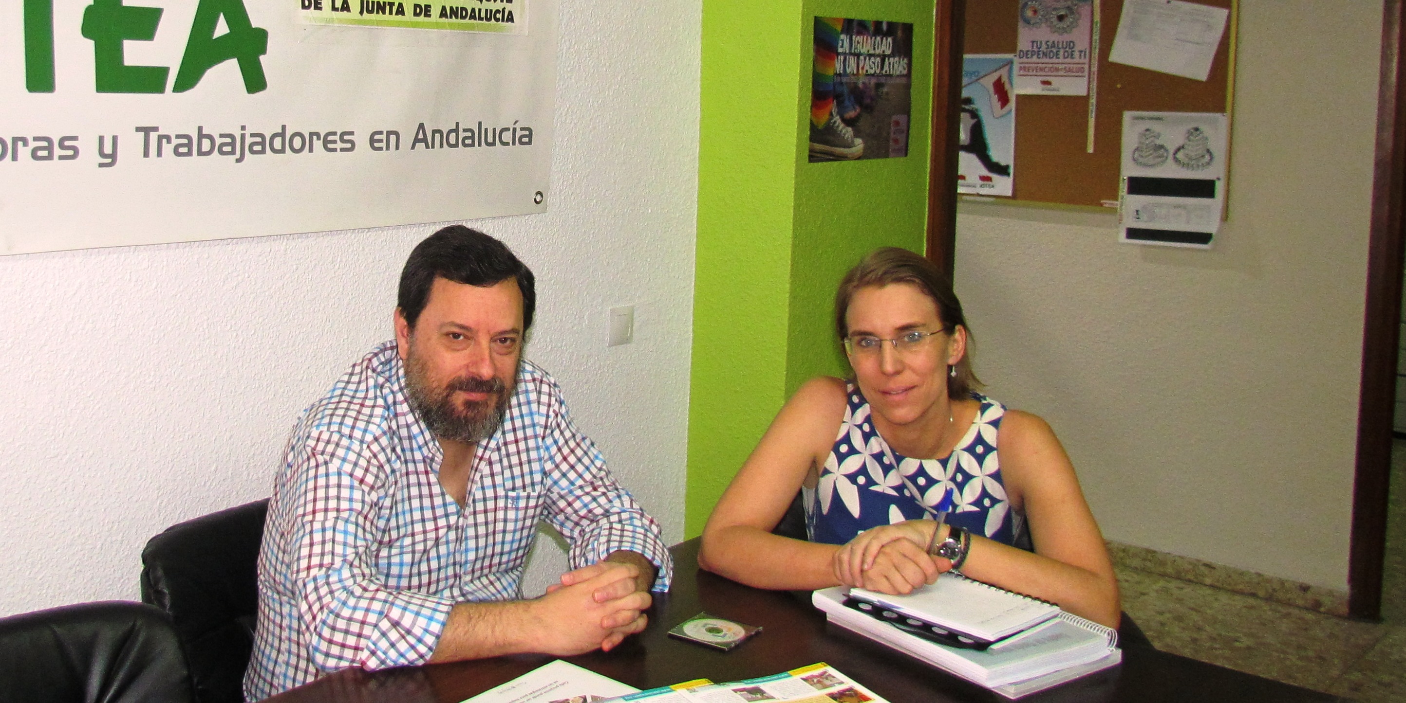 Con la  Unión de Sindicatos de Trabajadoras y Trabajadores en Andalucía (USTEA-Jaén)