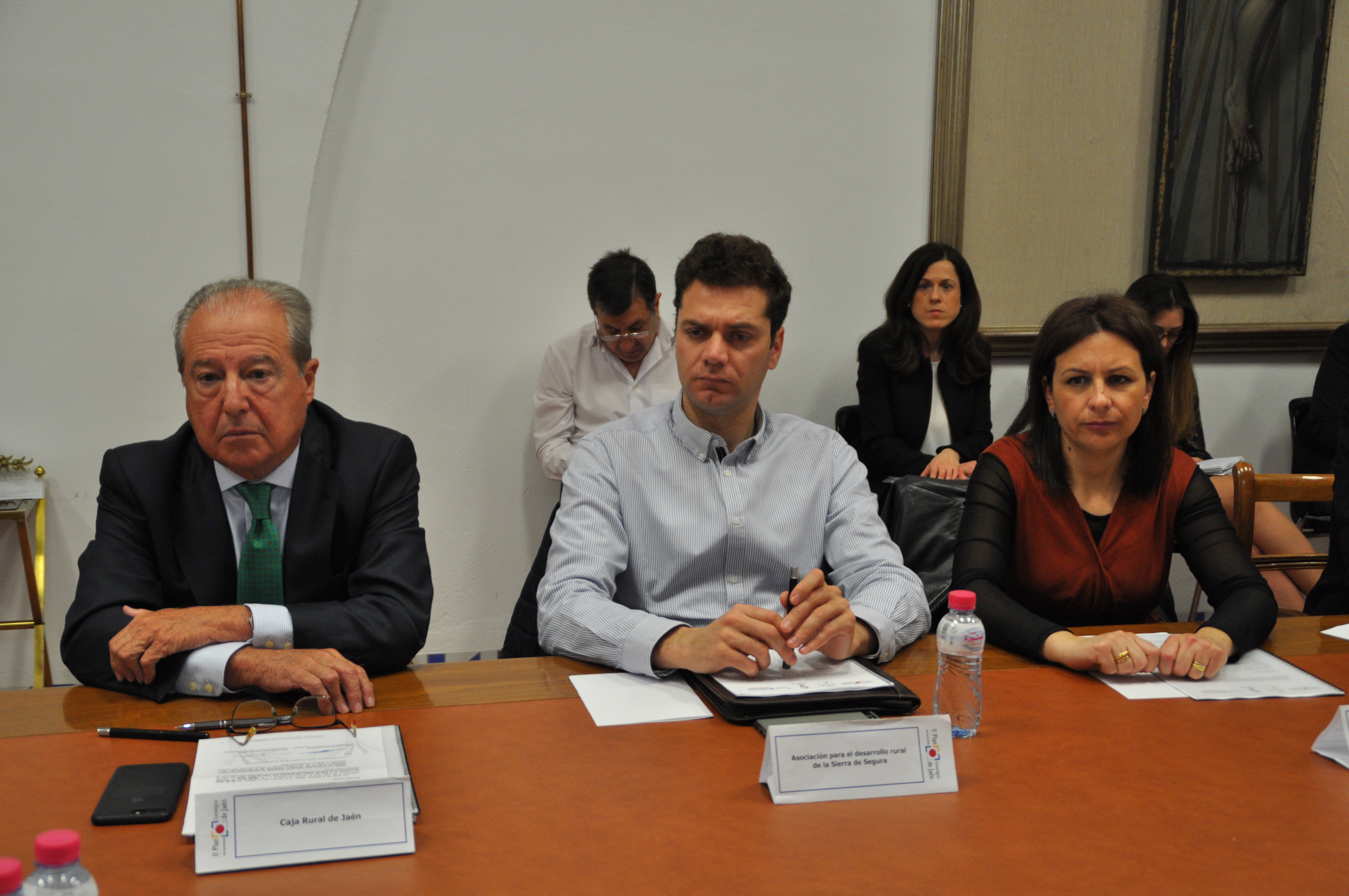 E. Acisclo (Caja Rural), J. Cózar (ADR S. Segura) e I. Uceda (Adr Campiña Norte)