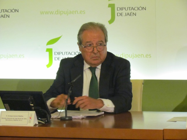 Intervención del director general de Caja Rural de Jaén, Enrique Acisclo