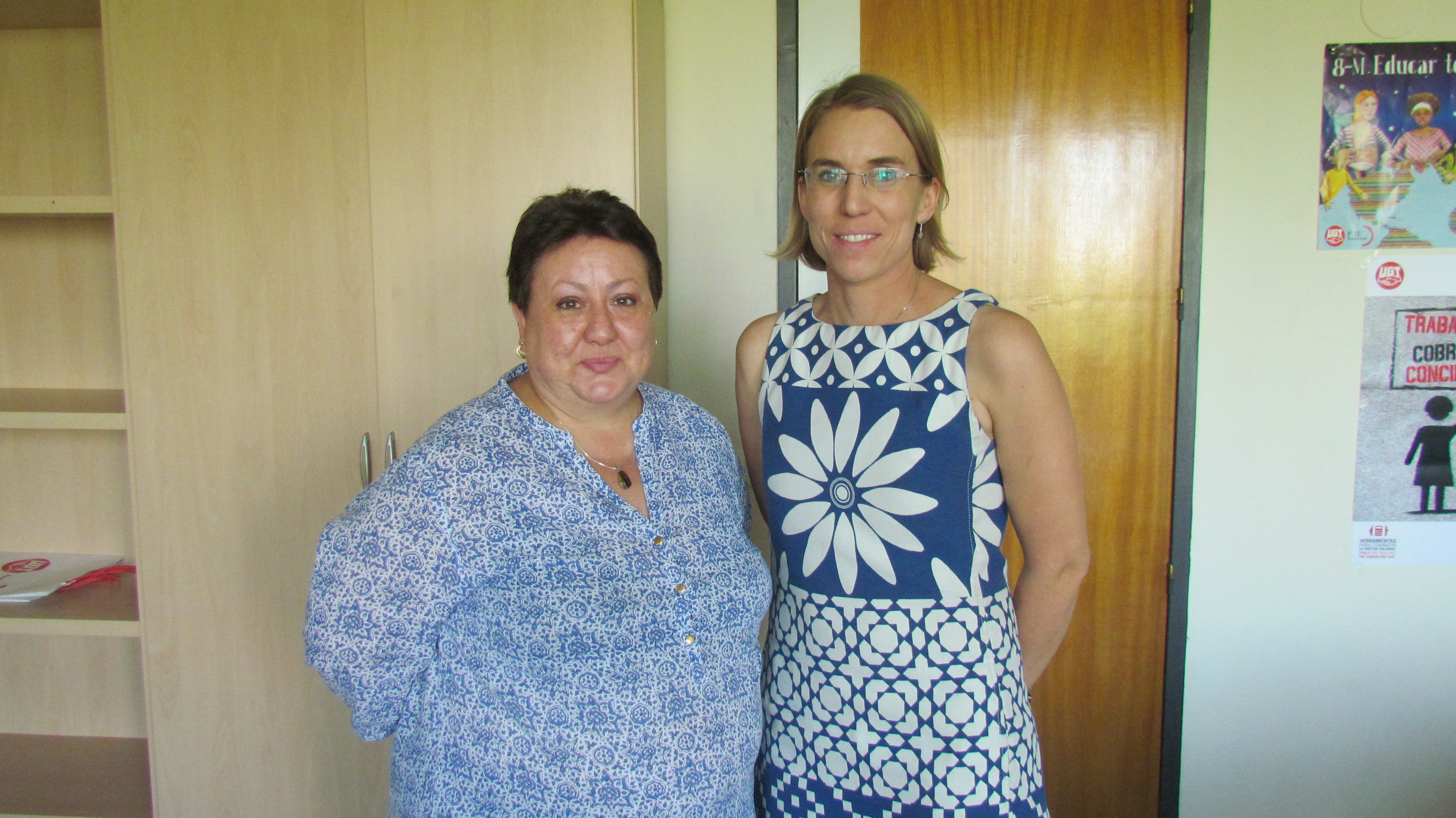 Con la Asociación de Mujeres Rurales de Jaén (ADEMUR) y la Secretaría de la Mujer de UGT