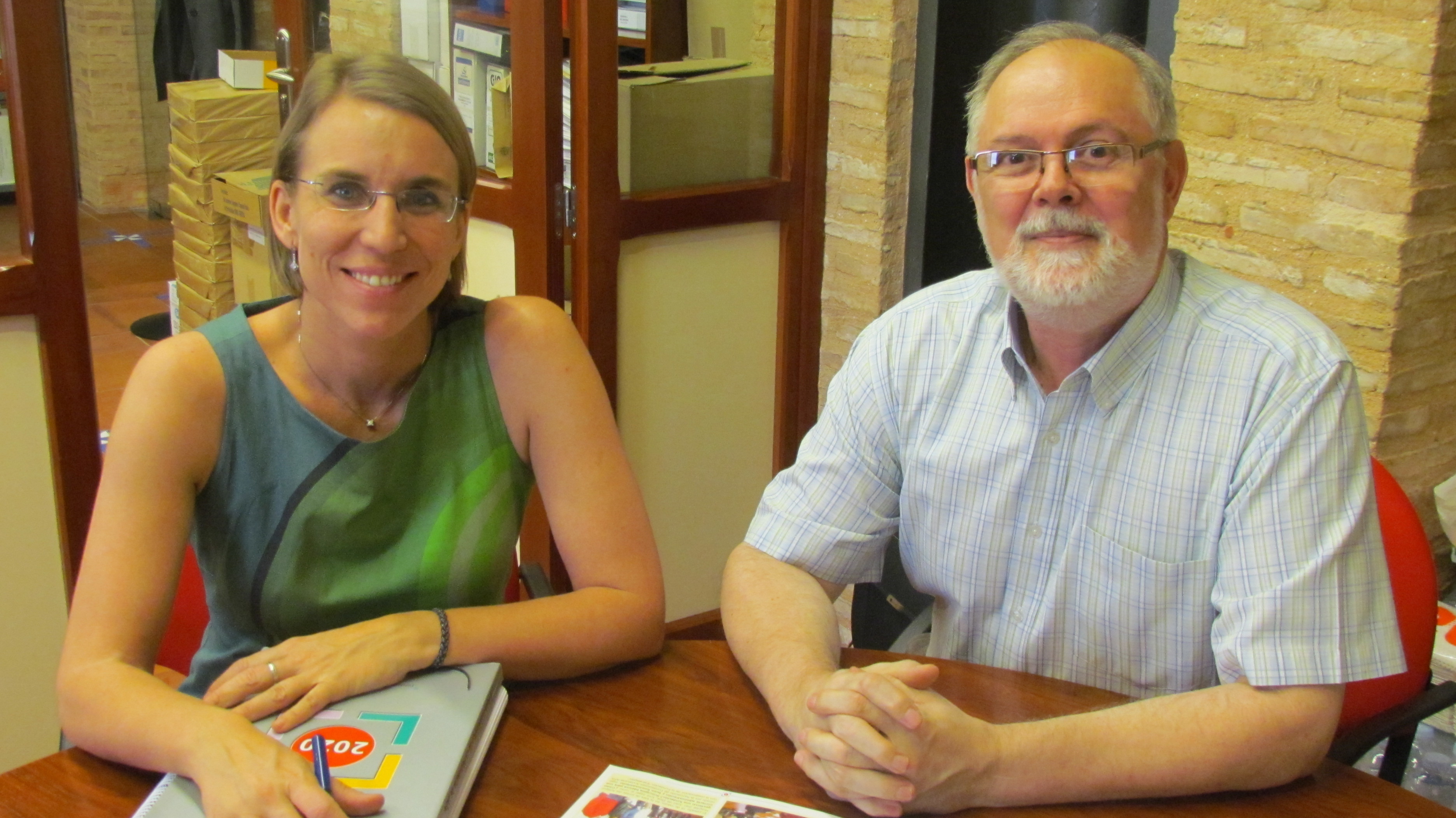 Con el presidente de la Asociación Provincial de Amigos de los Castillos de Jaén
