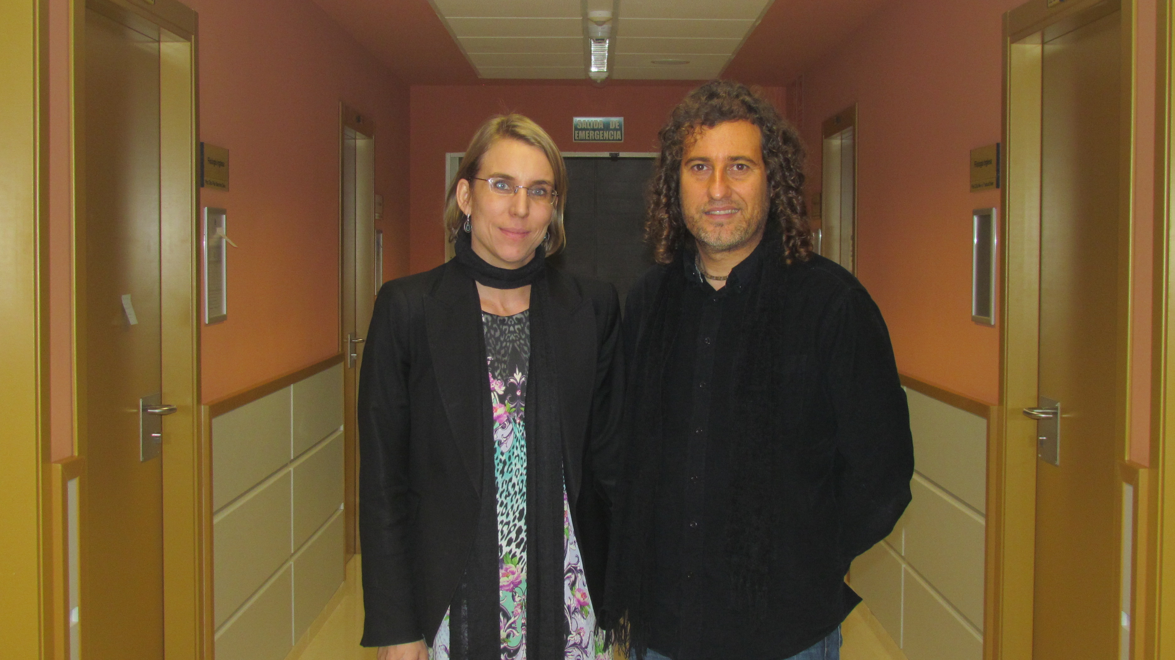 Con el director de la radio de la Universidad de Jaén `UNIRADIO´