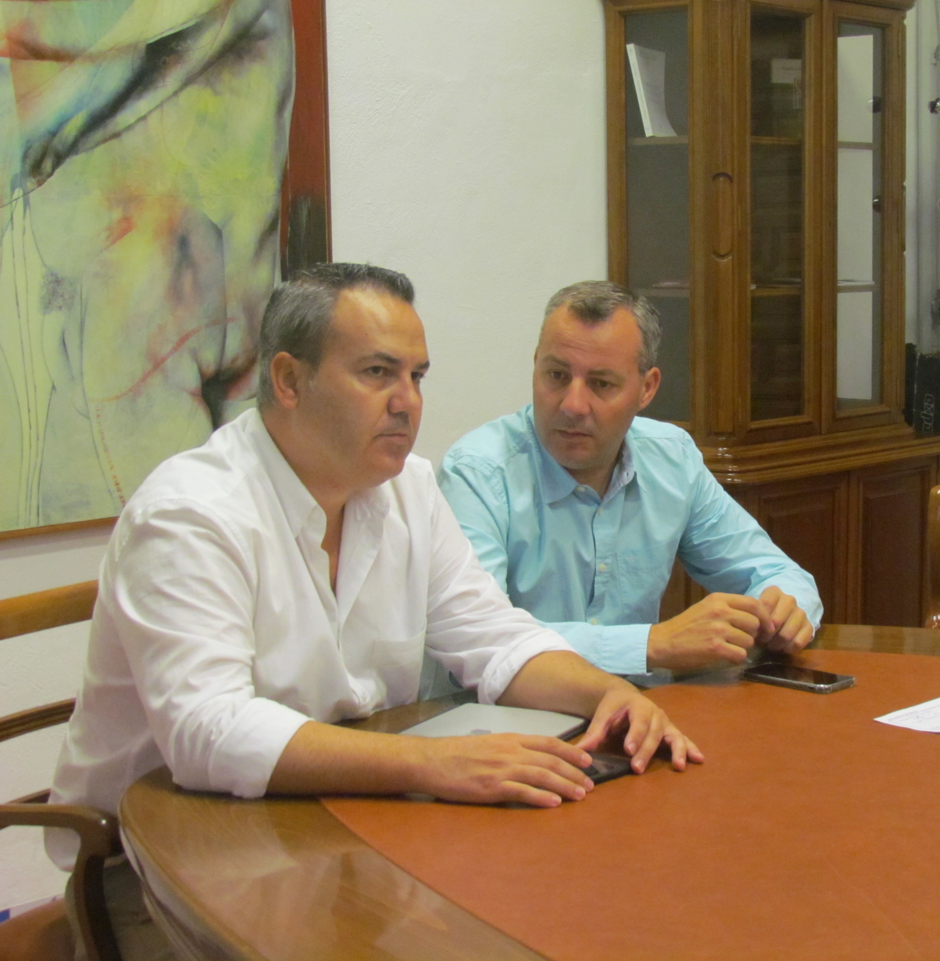 Jesús del Moral y Juan Carlos Godoy (Ayuntamiento de Andújar)