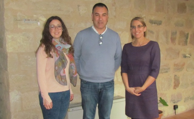 Con el director del Área de Agricultura, Ganadería y Medio Ambiente de la Diputación Provincial