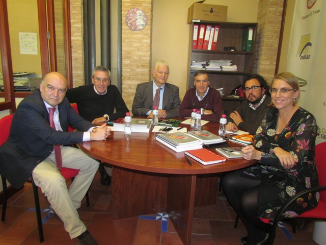 Con responsables del Plan Estratégico de la Universidad de Huelva