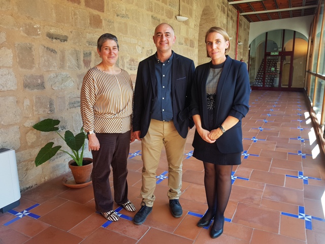 Con responsables del proyecto Oleicum