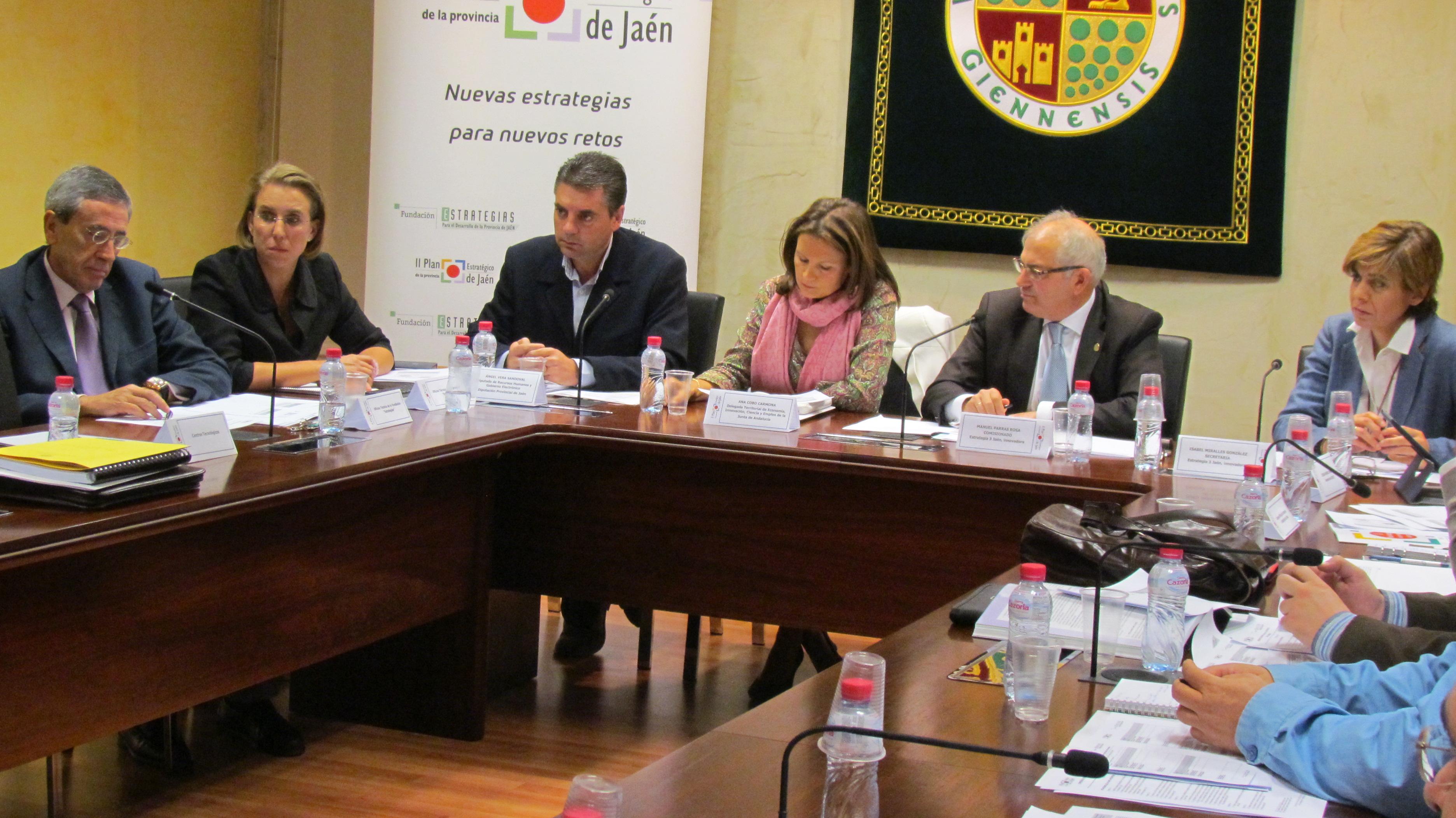 Antonio Martín Mesa, Inmaculada Herrador, Ángel Vera, Ana Cobo, Manuel Parras Rosa e Isabel Miralles