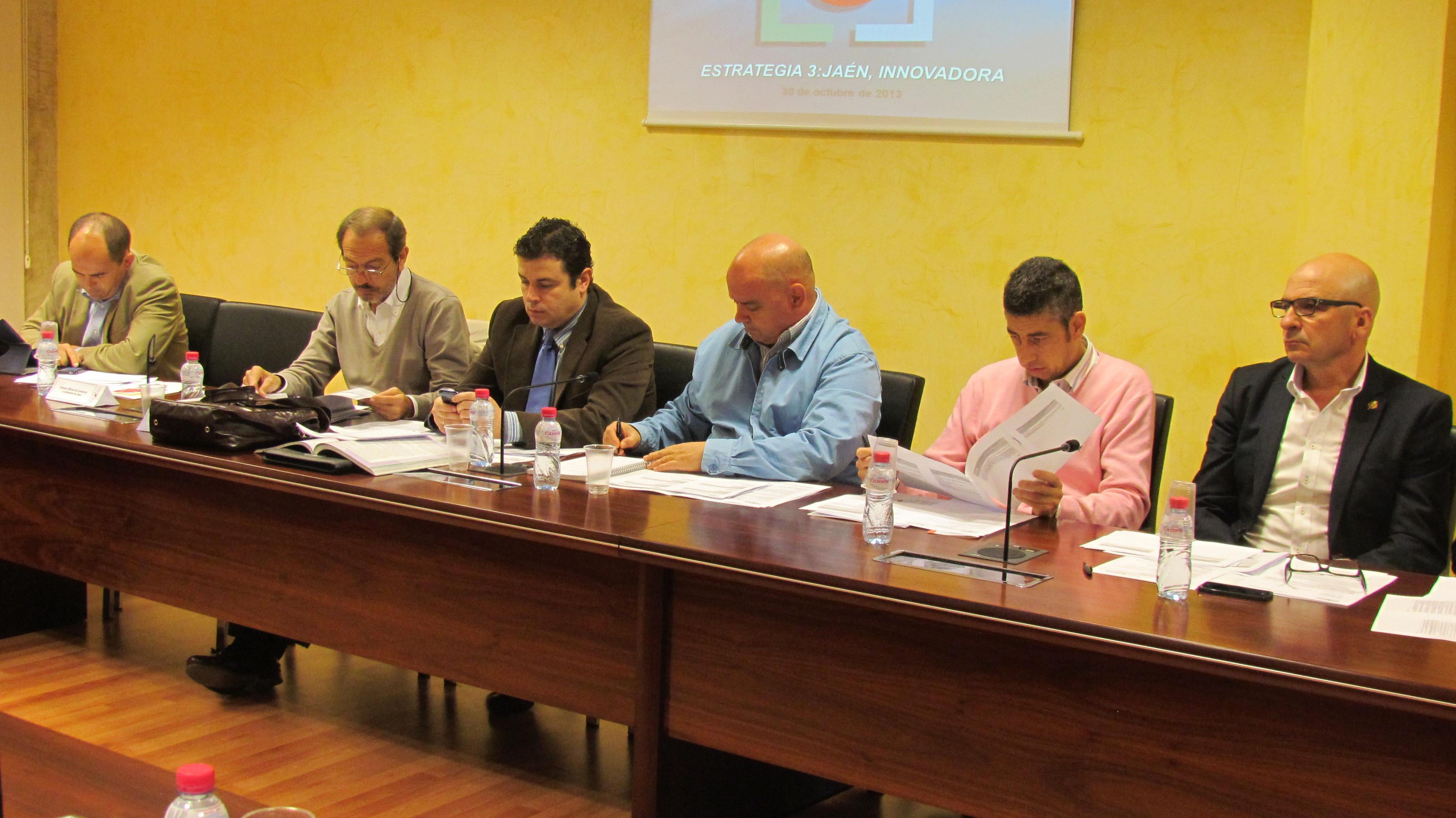 Miembros de la comisión de seguimiento e impulso de la Estrategia 3 durante la reunión