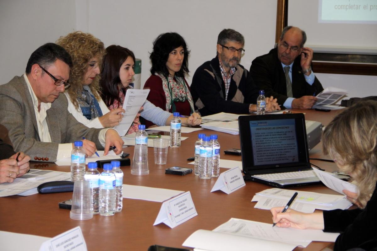 Miembros de la comisión de seguimiento e impulso de la Estrategia 2 durante la reunión