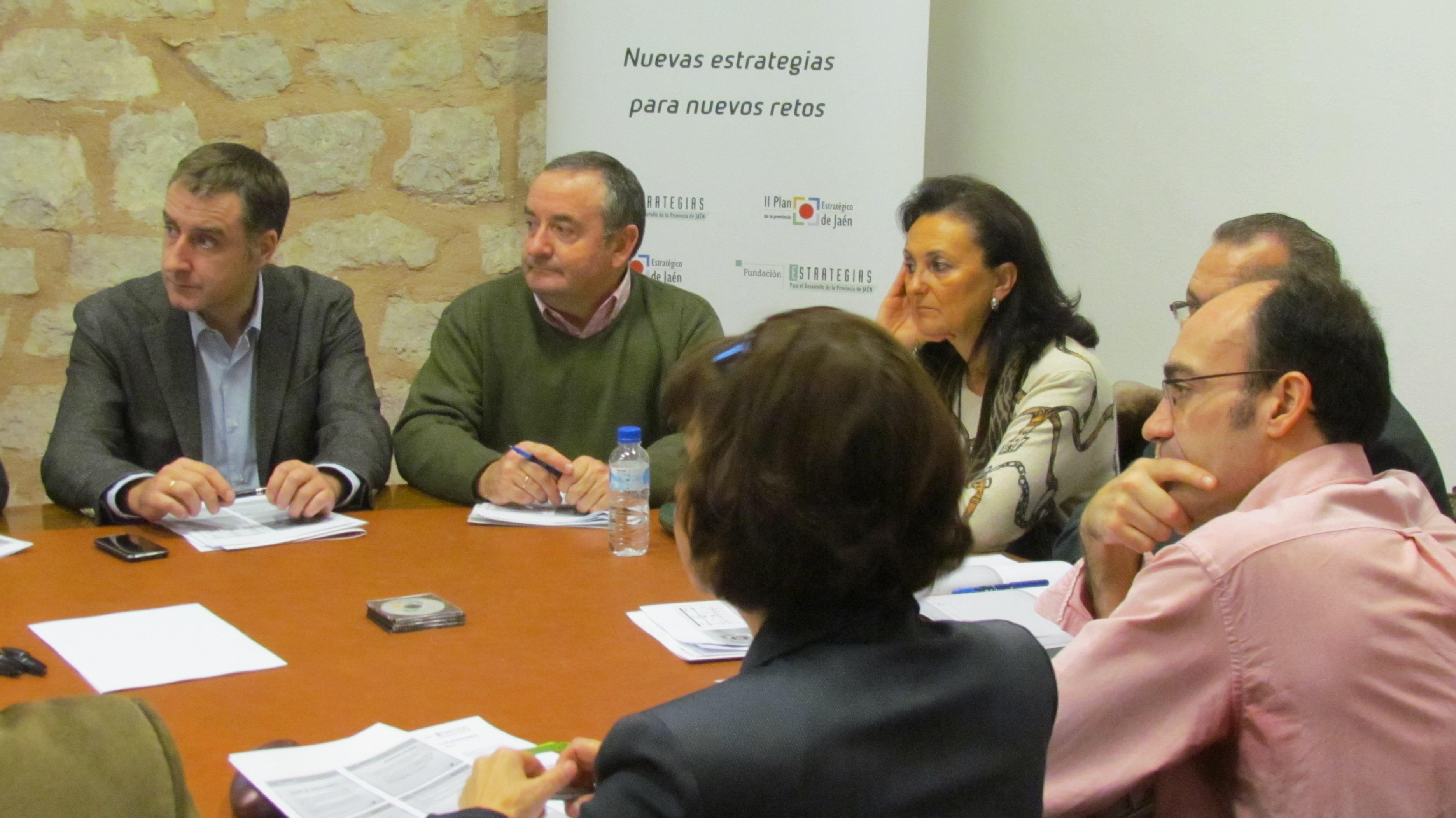 Miembros de la comisión de seguimiento e impulso de la Estrategia 6 durante la reunión