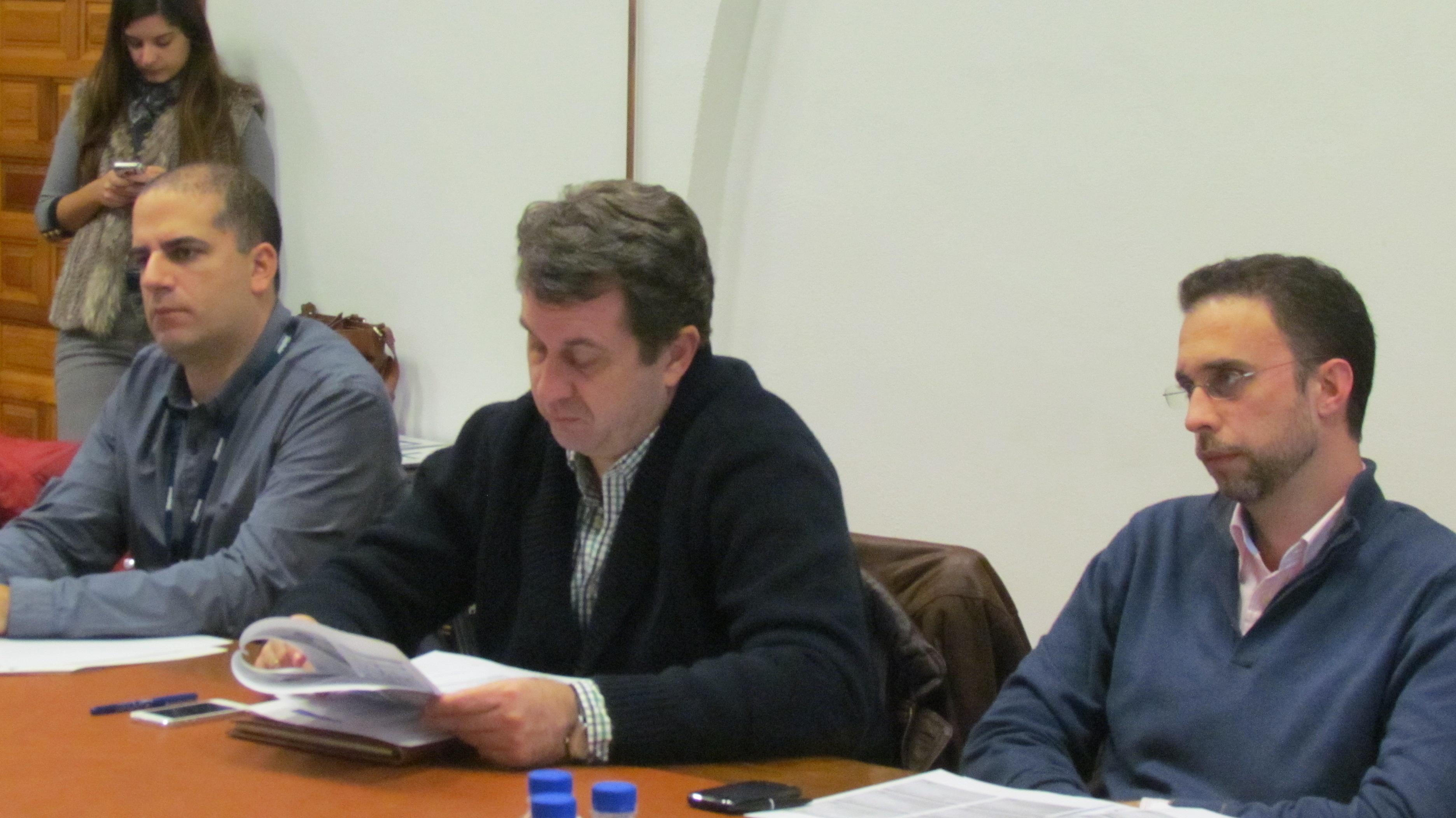 Miembros de la comisión de seguimiento e impulso de la Estrategia 7 durante la reunión