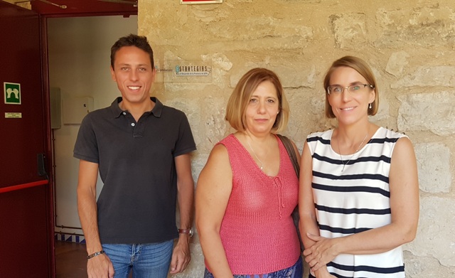 Con responsables de la empresa linarense Theater 3 Houses