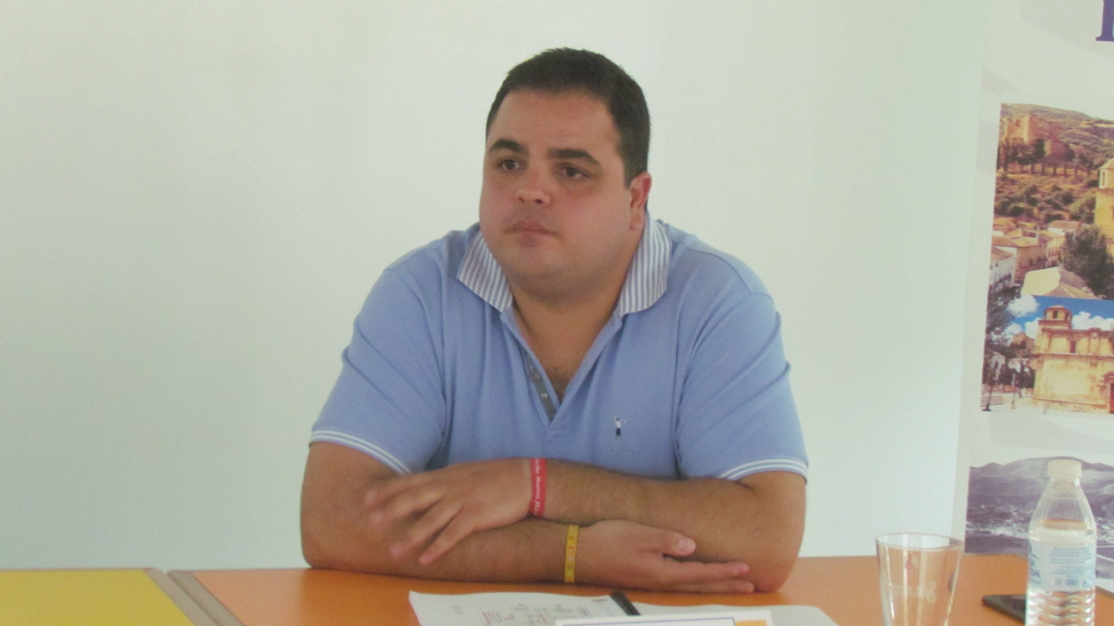 Víctor Manuel Torres, alcalde de Martos durante la mesa redonda