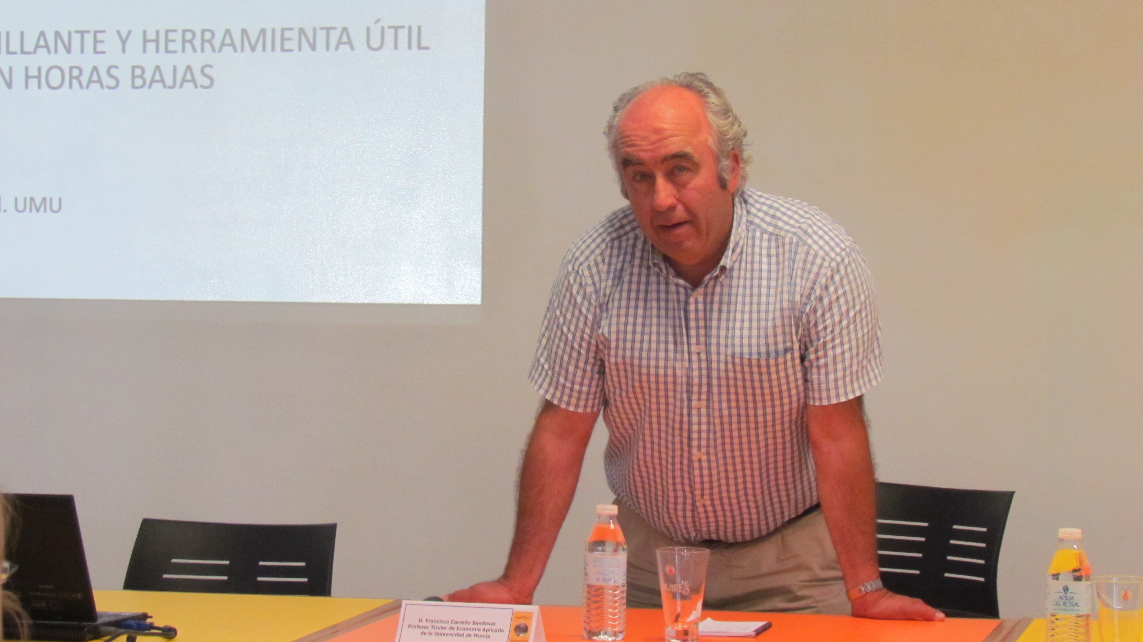Intervención del profesor Francisco Carreño (Universidad de Murcia)