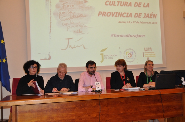Acto de clausura del I Foro por la cultura de la provincia de Jaén