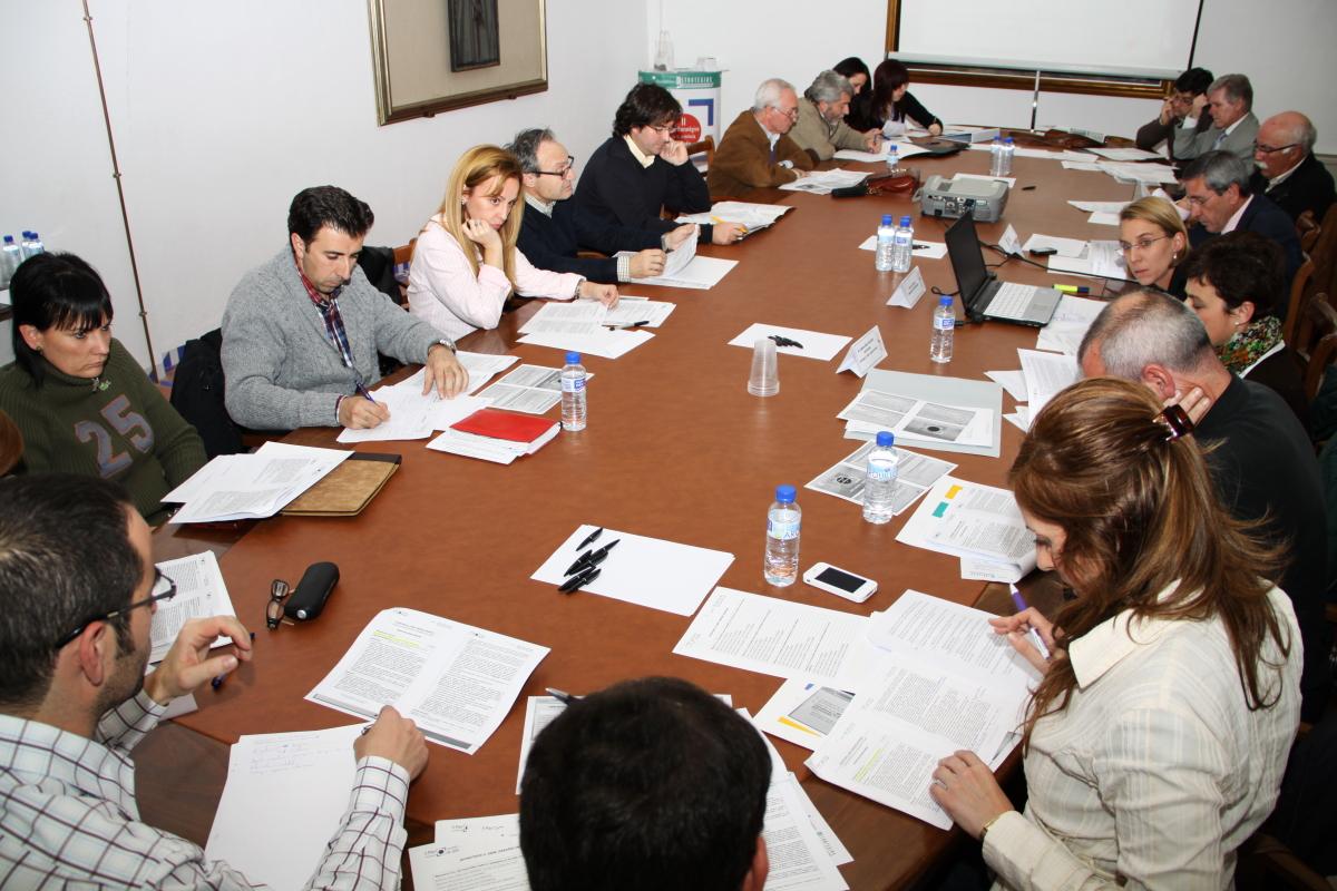 Miembros de la Comisión de Estrategia 5 durante la reunión