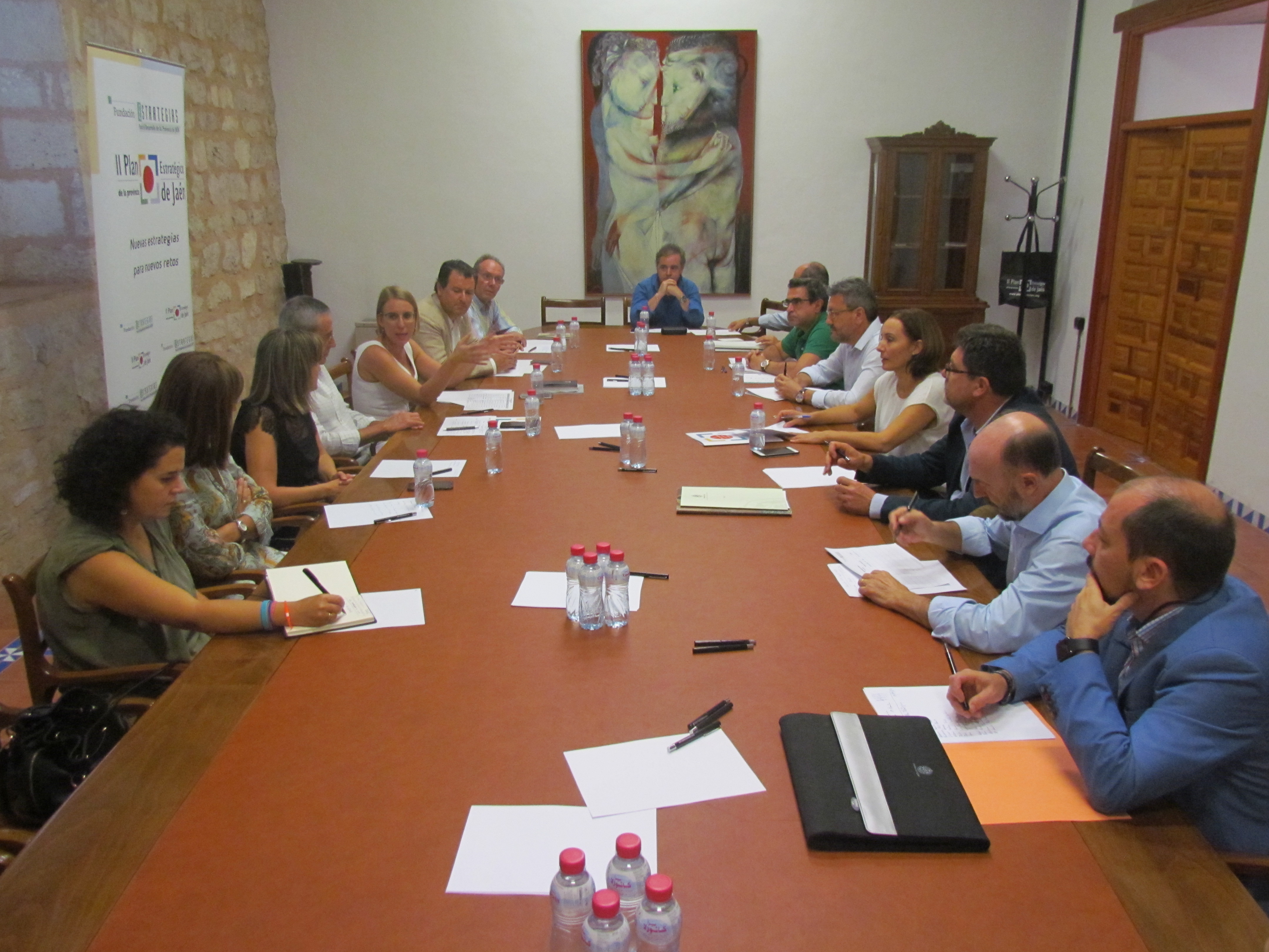 Asistentes a la cuarta reunión celebrada por la subcomisión de depuración de aguas residuales